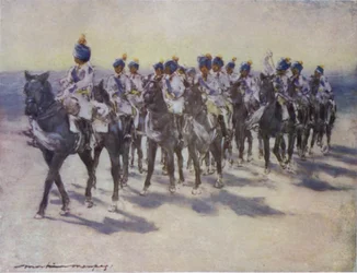 Die kaiserlichen Kadettenkorps beim Durbar